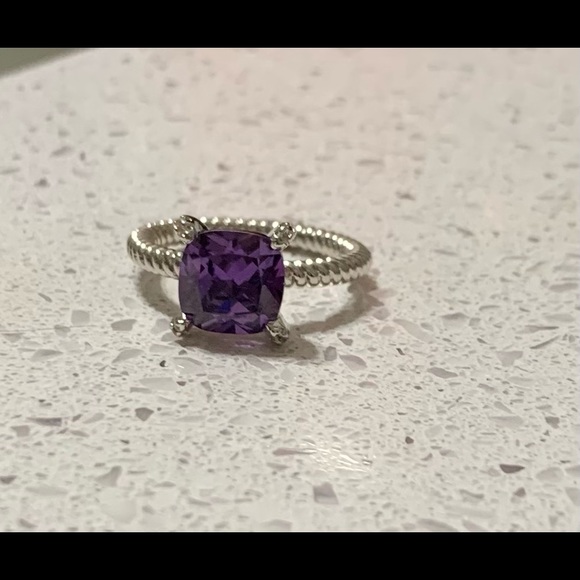 Cable Ring - Amethyst - Picture 1 of 6